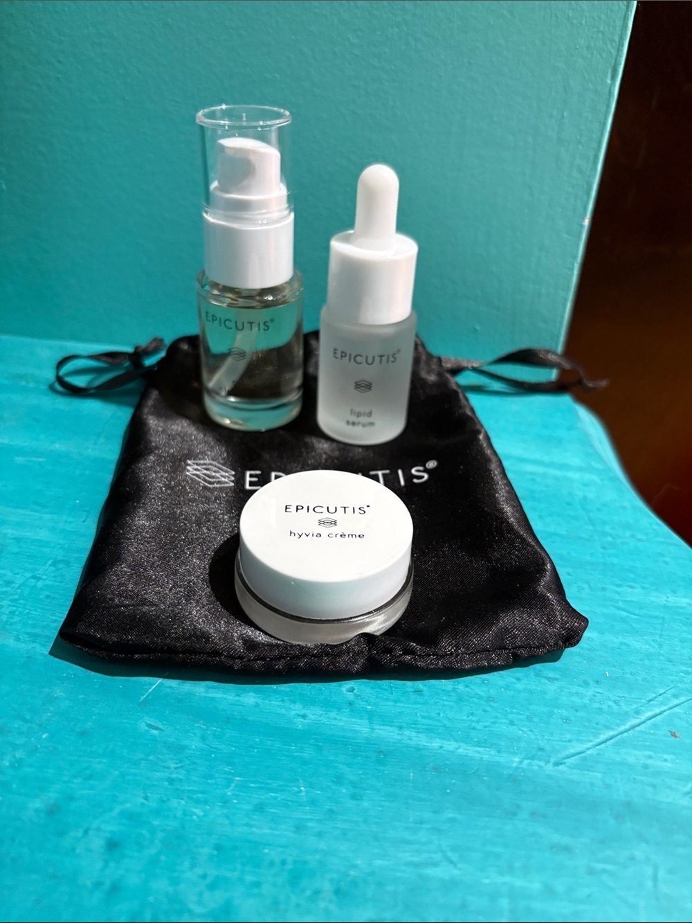 Epicutis 3 Piece Travel Set: Oil Cleanser, Lipid Serum, Hyvia Cream